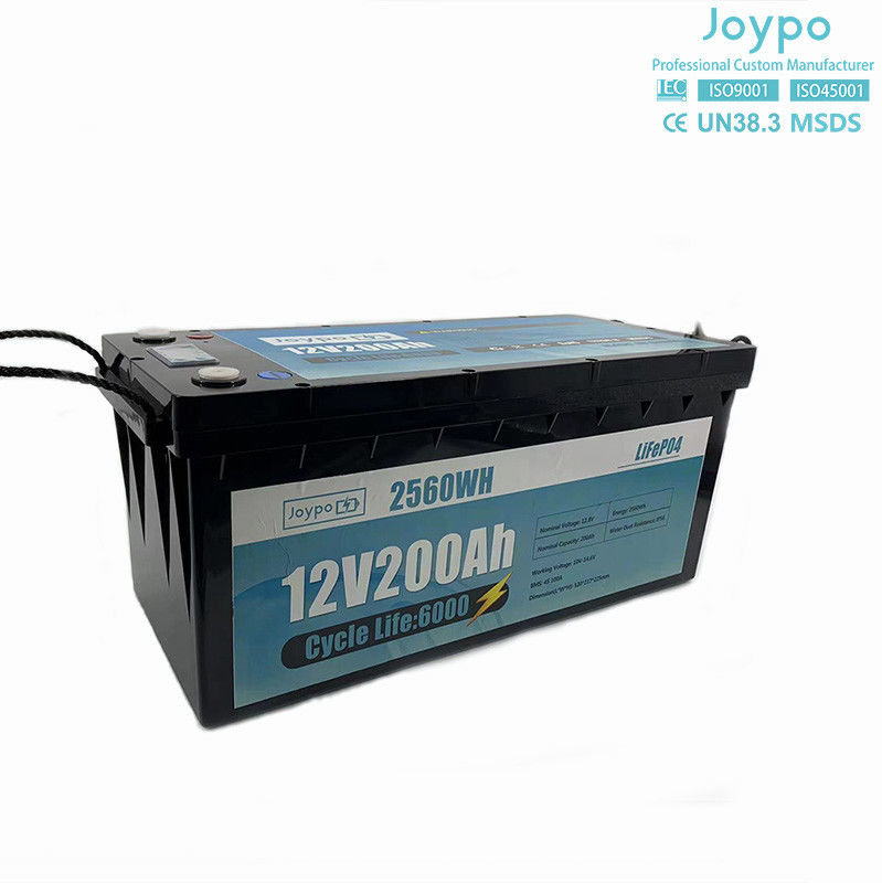 Литийная батарея RV большой мощности 12V 200Ah глубокий цикл аккумуляторная батарея для трейлера