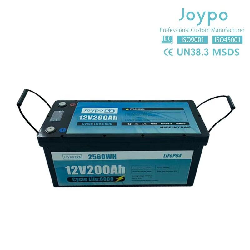 Литийная батарея RV большой мощности 12V 200Ah глубокий цикл аккумуляторная батарея для трейлера