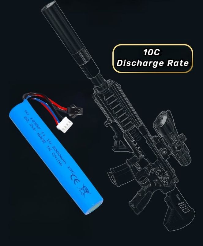 3S 11.1V 2000mAh Литий-ионная батарея для электрического водяного геля Ball Blaster игрушки пистолет