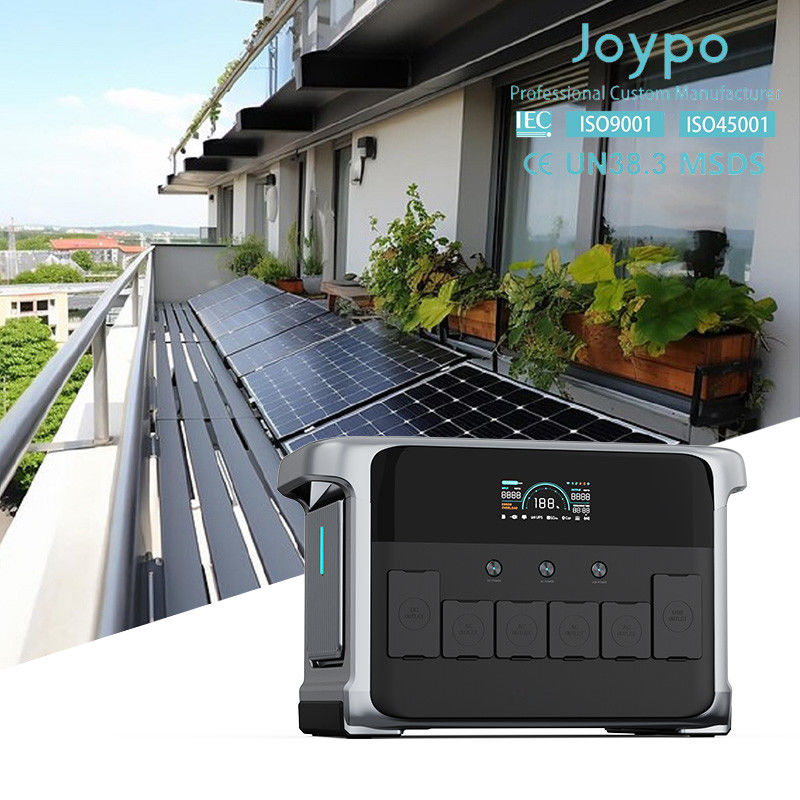 LiFePO4 аккумулятор 2400W UPS резервная система питания 2kva 110V 220V солнечный генератор для тихого жилья