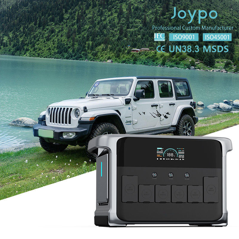Joypo 2kWh Наружная батарейная электростанция Поддержка 12V 24V зарядное устройство для автомобилей Вход и многоразовый выход